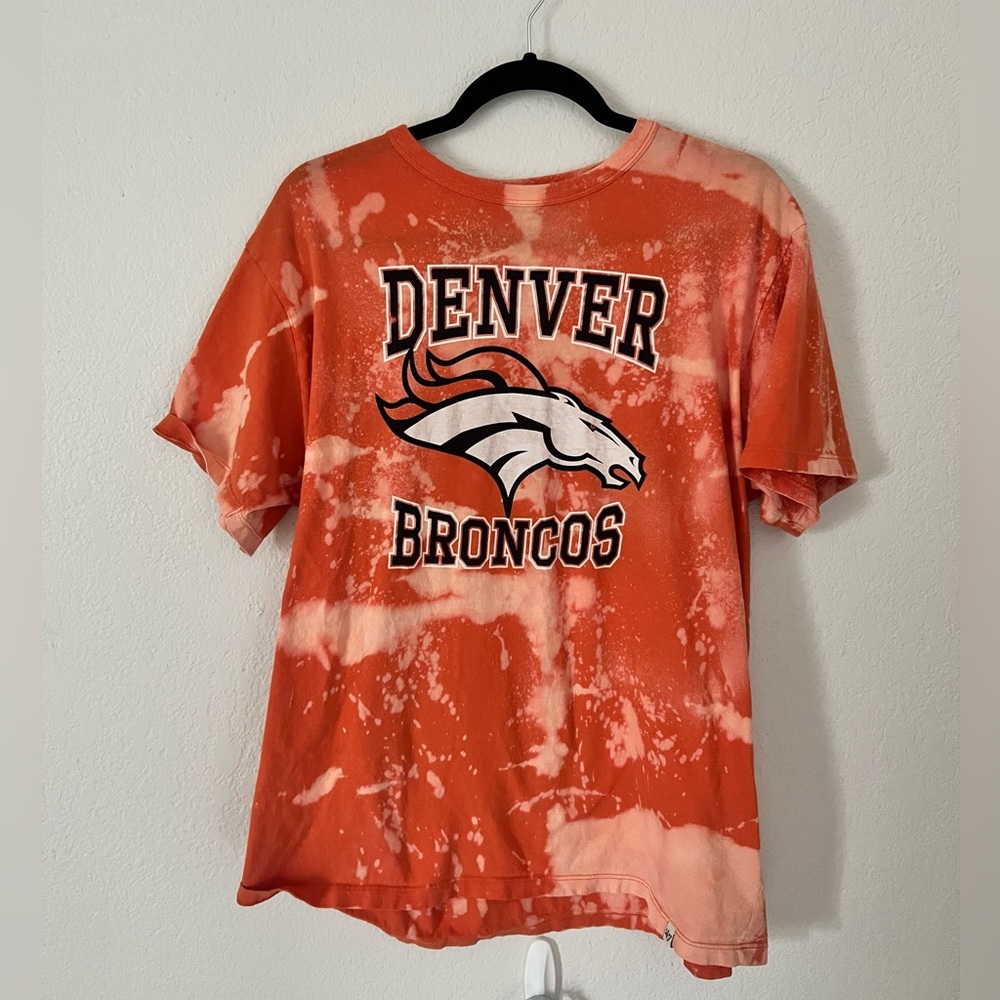 Custom Bleached Denver Broncos Tee